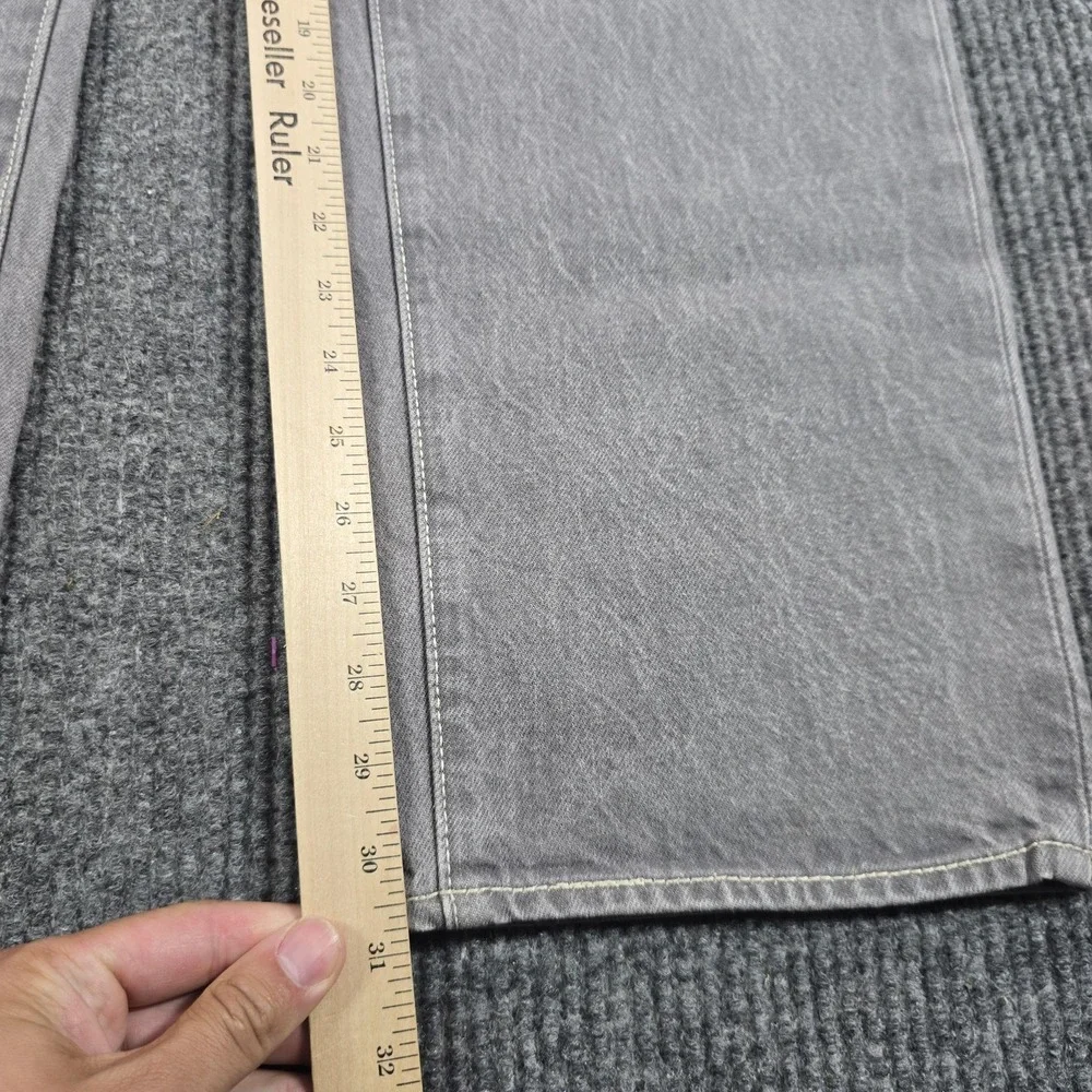 Levi's 501 Jeans Mens 36x34 Gray Regular Straight Denim Button Fly Fits 34x31
